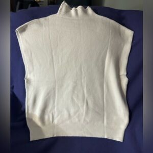 Mock turtleneck sweater vest